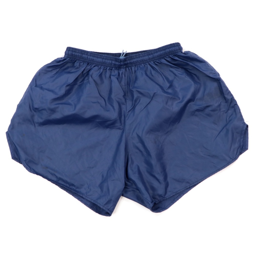 Vintage 90s Nylon Running Athletic Shorts Blue